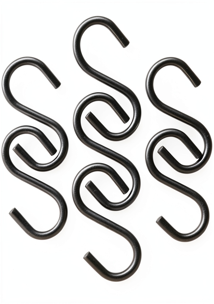 'AUGHOA S hooks displayed in a transparent storage box'