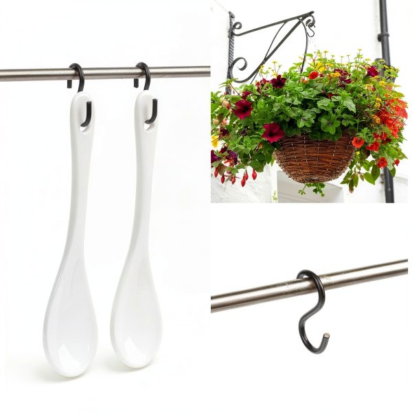 AUGHOA S Hooks Stainless Steel 100 Pack Minimalist Design-6