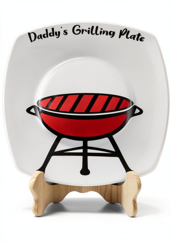 DIY Grilling Plate Oriental Cherry Ceramic Heart Handprint-2