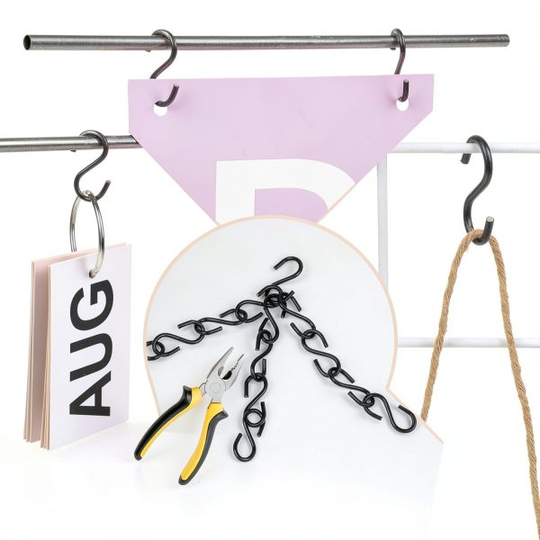 AUGHOA S Hooks Stainless Steel 100 Pack Minimalist Design-2