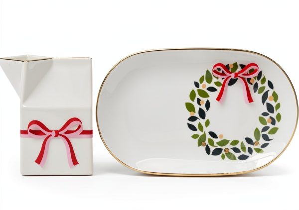Be Jolly Milk Cookie Plate kate spade new york Porcelain-0