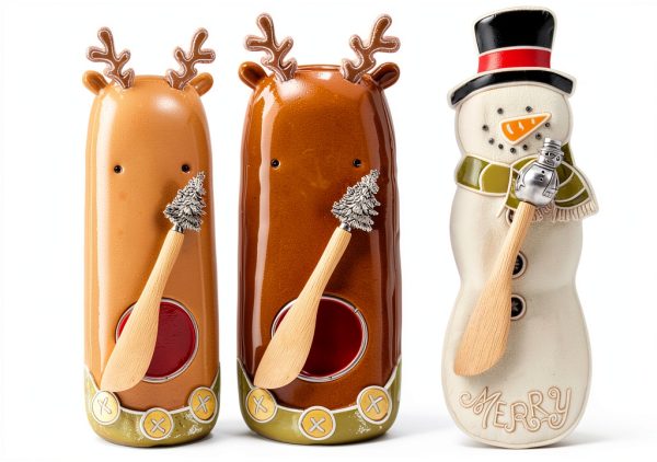 Mud Pie Snowman Everything Dish Stoneware Holiday Dessert-1