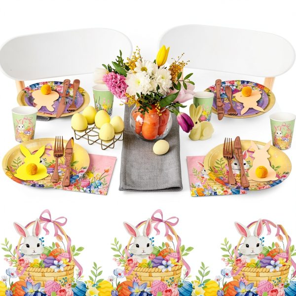 Gatherfun Easter Party Supplies Disposable Plates Cups-6