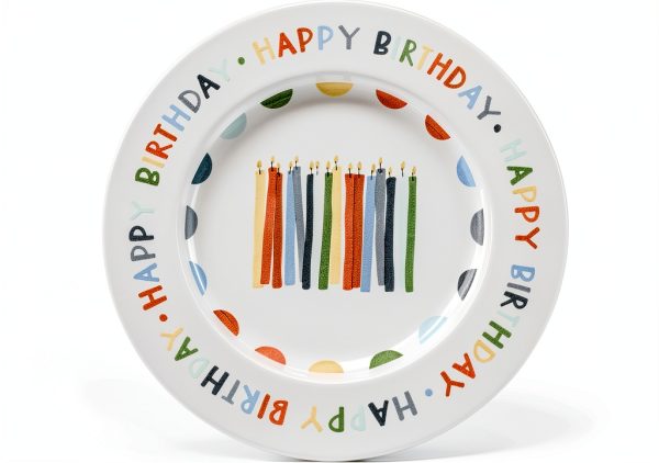 Birthday Plate Home Kind Ceramic Dishwasher Microwave Safe-0