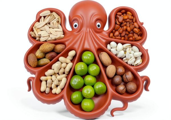 Aolowewin Octopus Silicone Charcuterie Platter BPA Free-1