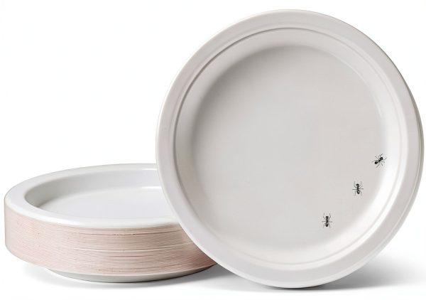 ZIGFRUIT Ants Dinner Plates 10 Pack Disposable Paper Modern-0
