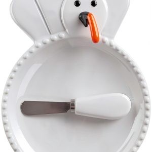 Serve Plate Mud Pie Ceramic Dishwasher Safe Hand Painted-0
