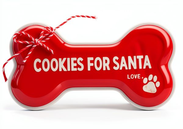 Mud Pie Pet Cookies for Santa Christmas Plate Stoneware-0