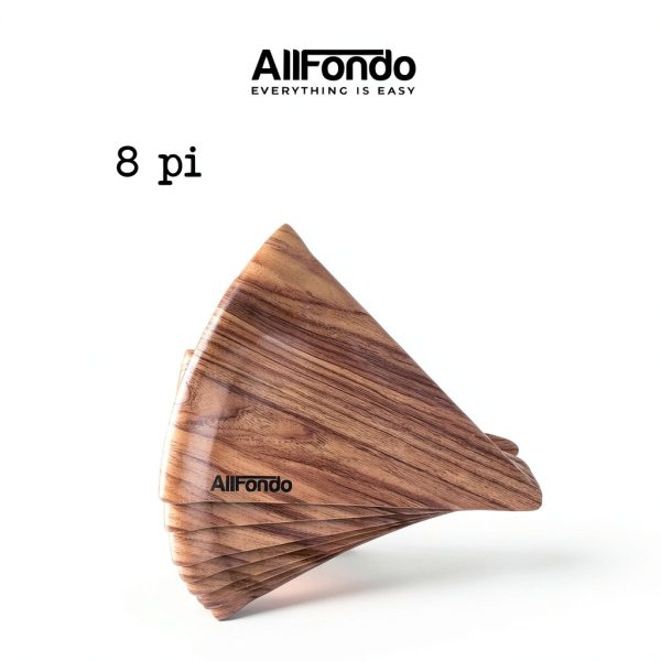 ALLFONDO Pizza Plates Wood Melamine Dishwasher Safe-1
