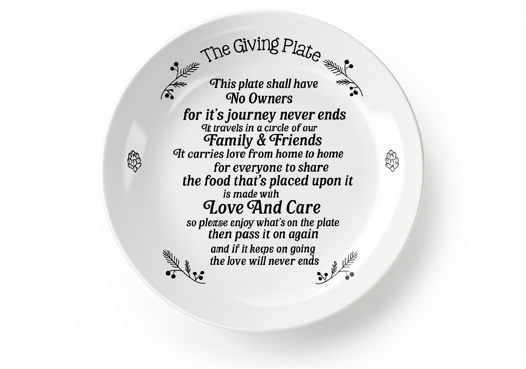 Mardonyx dinner plate with floral design on a dining table