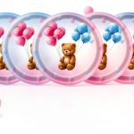 Tonyta Party Plates Napkins Baby Bear Gender Reveal Set-0
