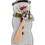 Mud Pie Snowman Everything Dish Stoneware Holiday Dessert-0