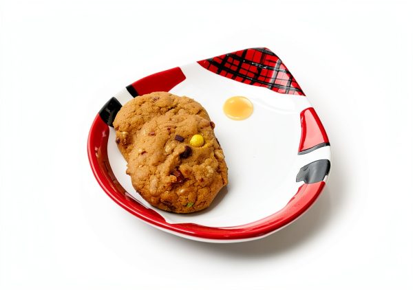 Novelty Plate GALLERIE II Red Checkered Modern Dolomite-2