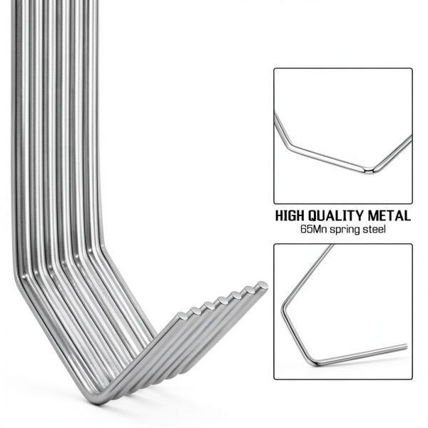 MorningRo Steel V-Hooks Wall Mount Modern 9 Pound Capacity-3