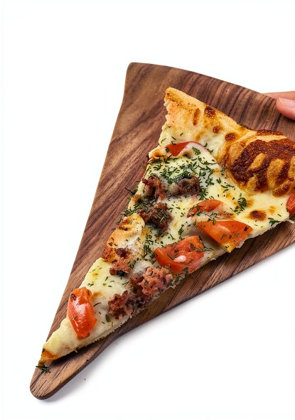 ALLFONDO Pizza Plates Wood Melamine Dishwasher Safe-5