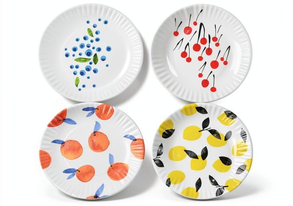 Dinner Plate One Hundred 80 Degrees Vintage Melamine Durable-0