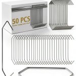 MorningRo Steel V-Hooks Wall Mount Modern 9 Pound Capacity-0