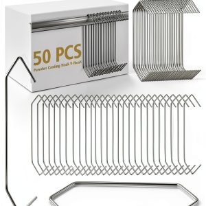 MorningRo Steel V-Hooks Wall Mount Modern 9 Pound Capacity-0