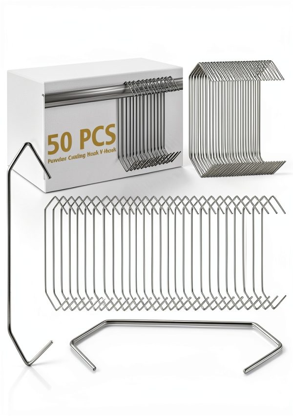MorningRo Steel V-Hooks Wall Mount Modern 9 Pound Capacity-0