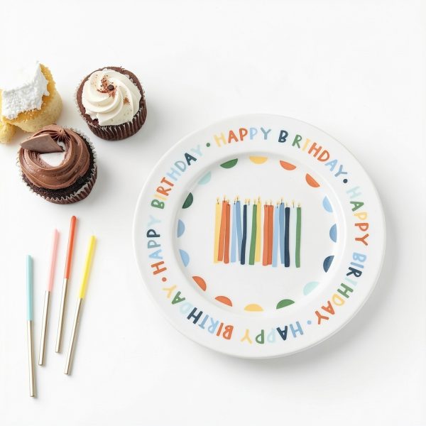 Birthday Plate Home Kind Ceramic Dishwasher Microwave Safe-1
