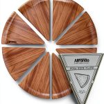ALLFONDO Pizza Plates Wood Melamine Dishwasher Safe-0
