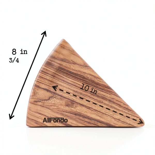 ALLFONDO Pizza Plates Wood Melamine Dishwasher Safe-6