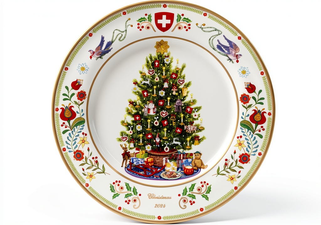 Lenox Trees Around the World decorative plate displayed on a wall
