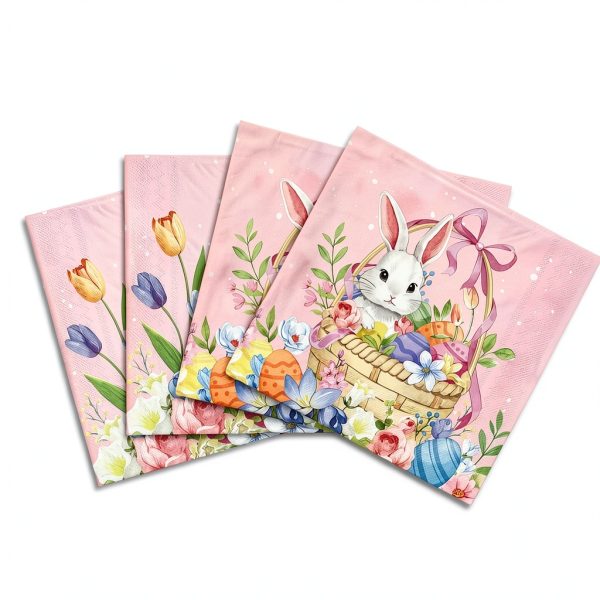 Gatherfun Easter Plates Disposable Bunny Design Party-3