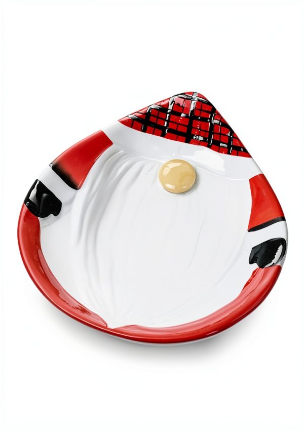 Novelty Plate GALLERIE II Red Checkered Modern Dolomite-1