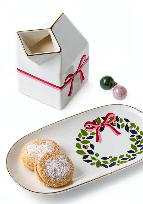 Be Jolly Milk Cookie Plate kate spade new york Porcelain-3