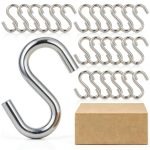 MorningRo Heavy Duty S Hooks Zinc Plated 50pcs-0