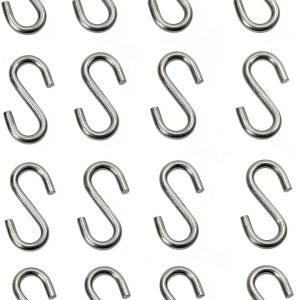 UPUPMOON Stainless Steel S-Hooks 24 Pack-0