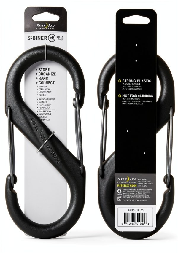 Nite Ize S-Biner Dual Carabiner Black Plastic S-Shape 1 Count-0