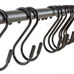 S Hook 3-Inch Black HEDGBOBO Heavy Duty Non Slip 10-Pack-0