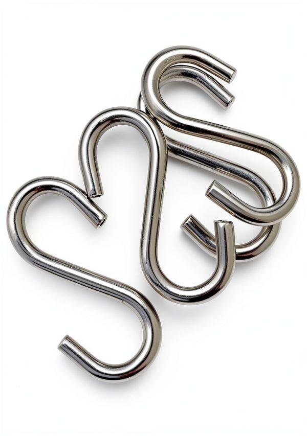 Hamineler Stainless Steel S-Hooks 2.2 Inch Heavy Duty Wall Mount 15-3