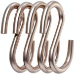 Axe Sickle Stainless Steel S-Hooks 4 Pack Heavy Duty 3 Inch-0