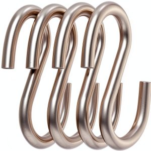 Axe Sickle Stainless Steel S-Hooks 4 Pack Heavy Duty 3 Inch-0