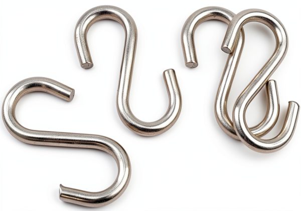 Hamineler Stainless Steel S-Hooks 2.2 Inch Heavy Duty Wall Mount 15-2