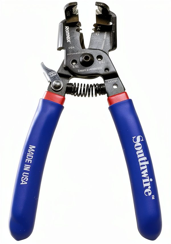 Southwire - 65172140 SNM1214HH-US ROMEX BOXJaw Wire Stripper, Dual Wire Cutter Strips both 12/2 & 14/2 Romex NMB JACKETS and 12 and 14 AWG Solid Wire-1