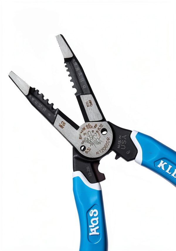 Klein Tools K12065CR Wire Stripper / Cutter / Crimper Tool, Made in USA, for Cutting, Stripping, Crimping, Twisting (8-18 AWG solid, 10-20 AWG stranded)-1