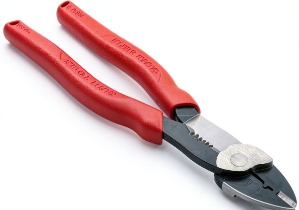 Wire Cutter Klein Tools 2005N Red Hand Tool with Stripper Crimper-2