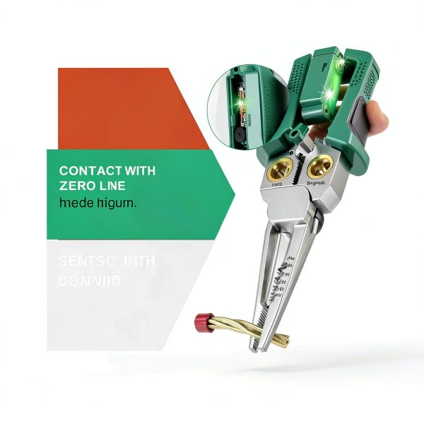 8 in 1 Wire Stripper with Voltage Tester – Generic Green FFFG1-2