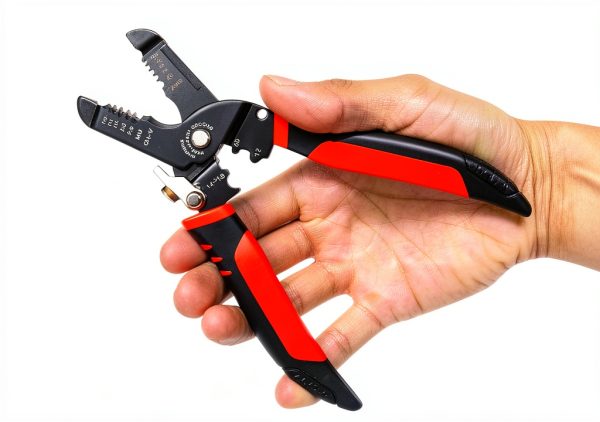 Wire Stripper Htaexpu 5-in-1 Tool with Ergonomic Orange Handle-6