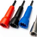 4 PCS Wire Nut Twister，Fast Wire Twister Tool for Drill，Wire Nut Twiter for Drill, Spin Twist Wire Connector Socket, Wire Connector Driver with 1/4" Chuck，Wire Stripping and Twisting Tool-0