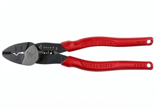 Wire Cutter Klein Tools 2005N Red Hand Tool with Stripper Crimper-7