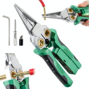 8 in 1 Wire Stripper with Voltage Tester – Generic Green FFFG1-0