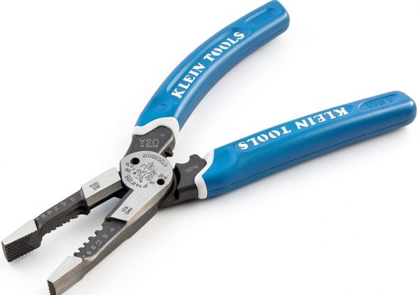 Klein Tools K12065CR Wire Stripper / Cutter / Crimper Tool, Made in USA, for Cutting, Stripping, Crimping, Twisting (8-18 AWG solid, 10-20 AWG stranded)-3