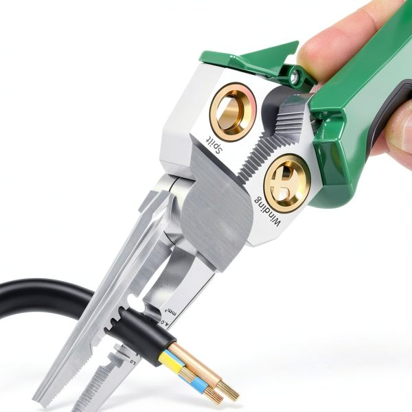 8 in 1 Wire Stripper with Voltage Tester – Generic Green FFFG1-5