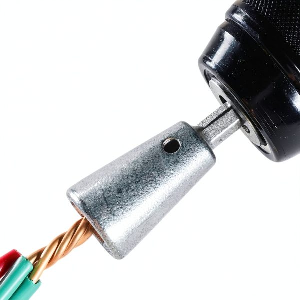 4 PCS Wire Nut Twister，Fast Wire Twister Tool for Drill，Wire Nut Twiter for Drill, Spin Twist Wire Connector Socket, Wire Connector Driver with 1/4" Chuck，Wire Stripping and Twisting Tool-3