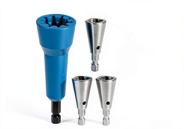 Wire Nut Twister & Wire Twister Tool for Drill, 1/4" Chuck Spin Twist Connector Socket, Compatible with 8-14 AWG, Quick Cable Stripping and Twisting Driver (4pcs)-4